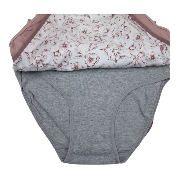 Laura Ashley Womens Medium Cotton Spandex Panties Briefs 5-Pack Tag Free - Picture 10 of 12